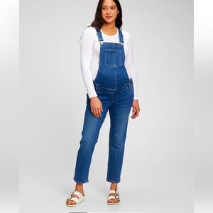 Gap size large Maternity Denim Overalls